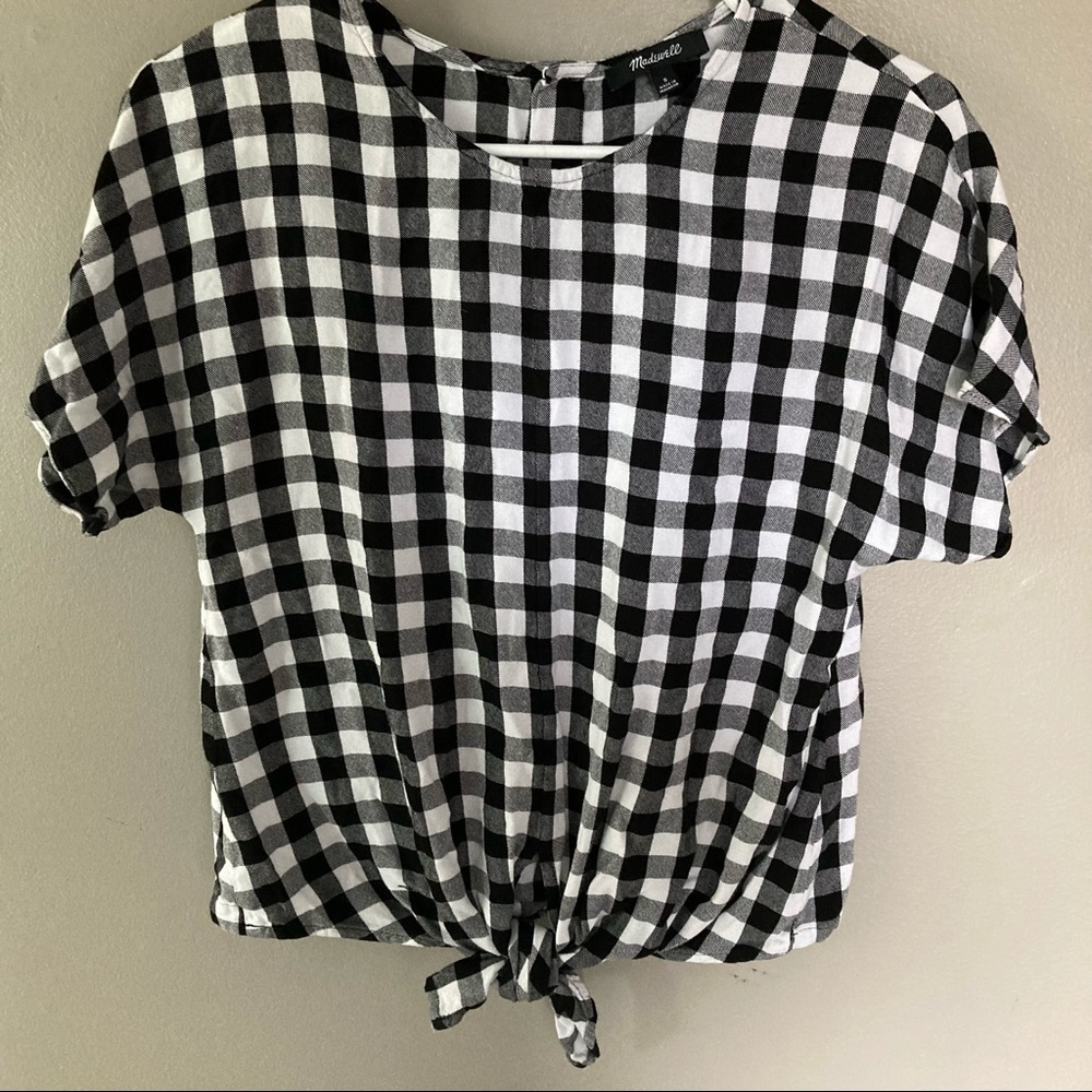 Madewell Buffalo Check Top